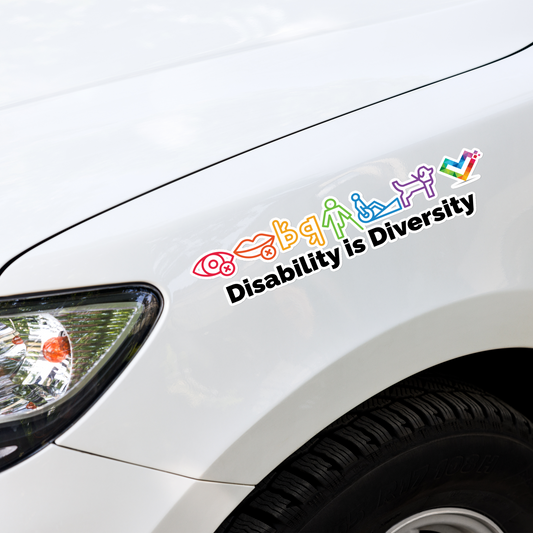 Disability is Diversity 2025 Large Bubble-Free Sticker