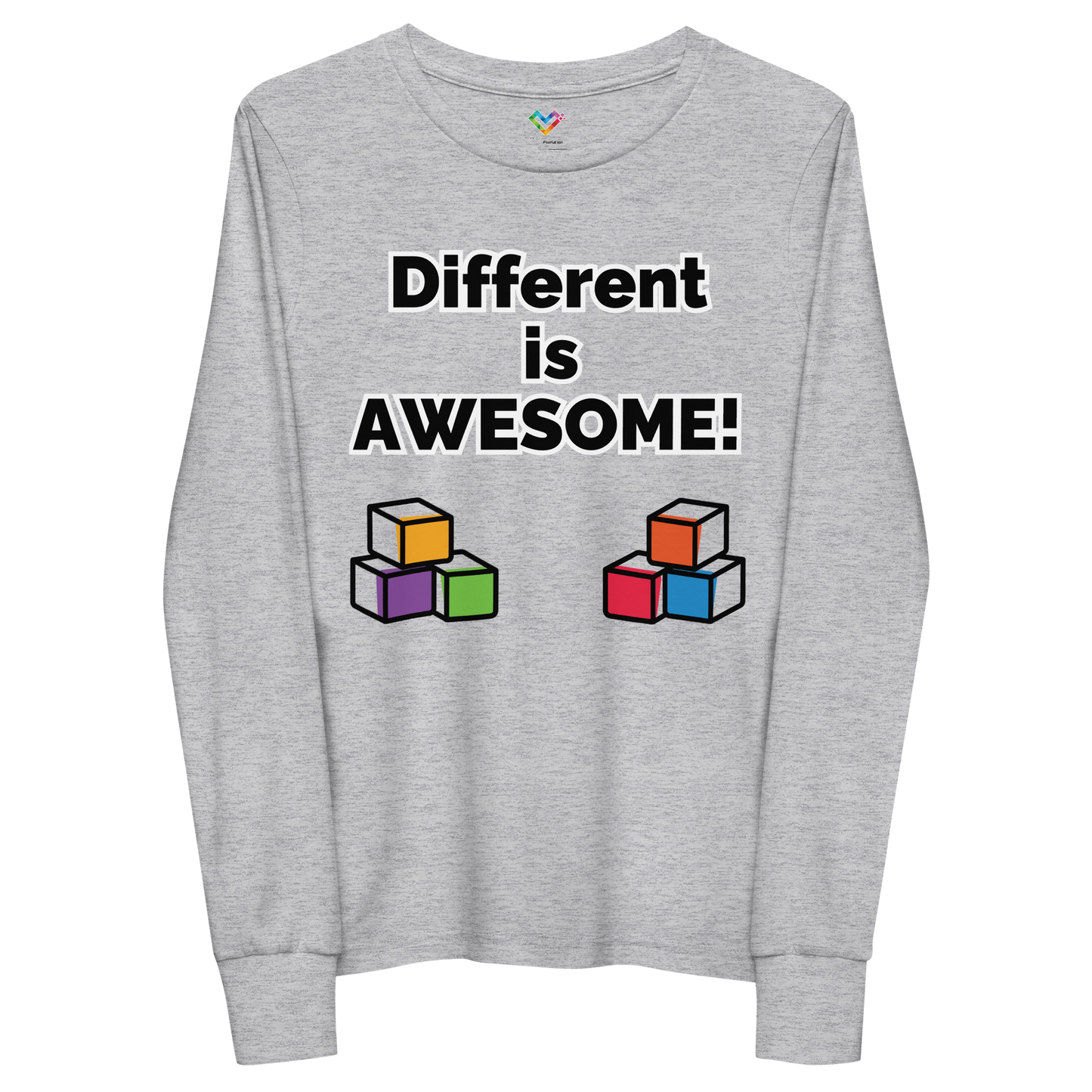 Different is AWESOME! Youth long sleeve tee