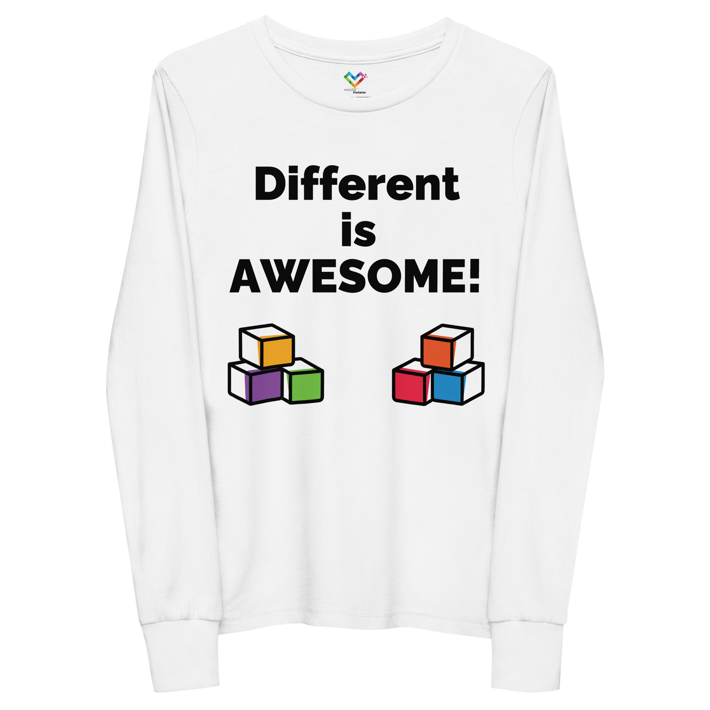 Different is AWESOME! Youth long sleeve tee
