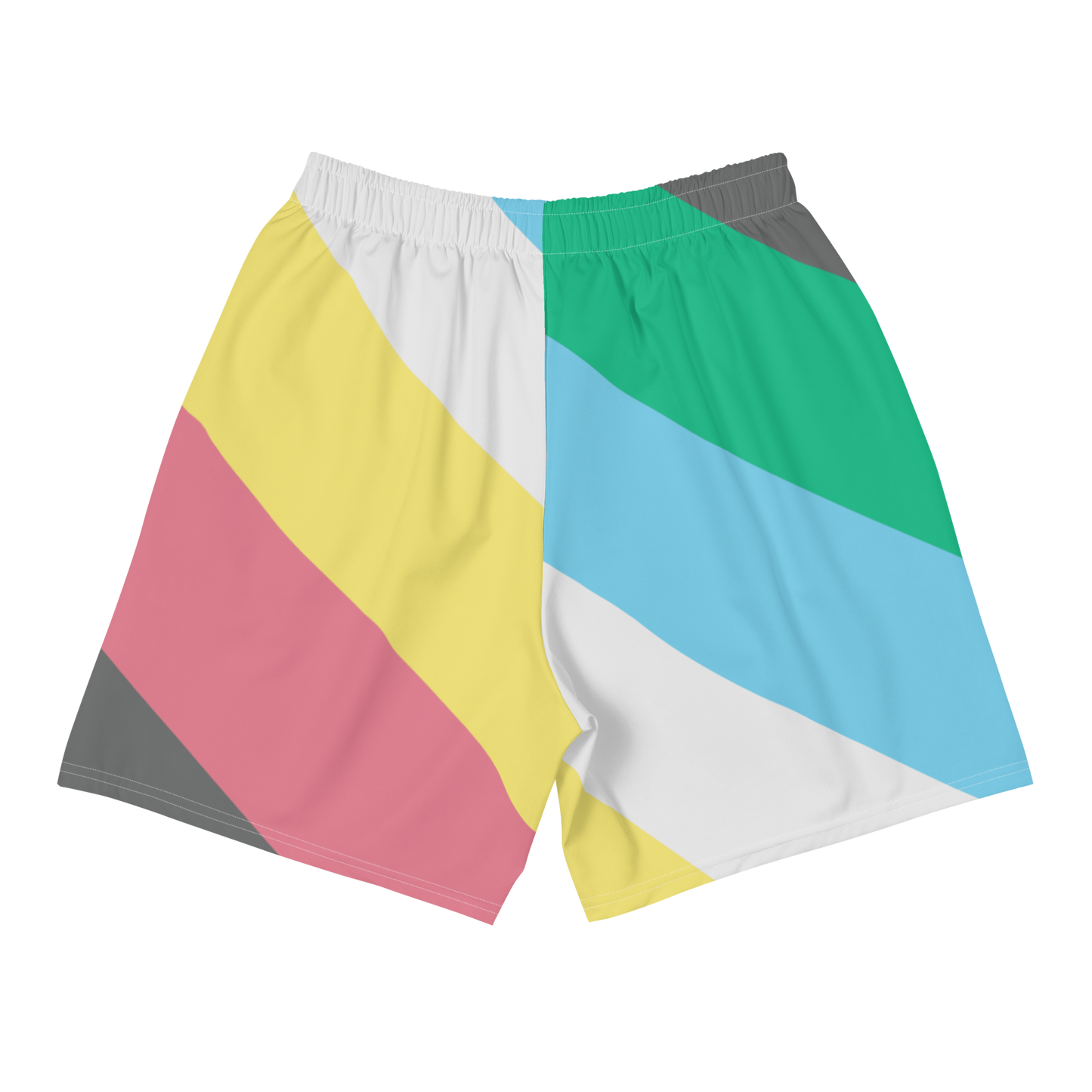 Disability Pride Flag Unisex Athletic Long Shorts