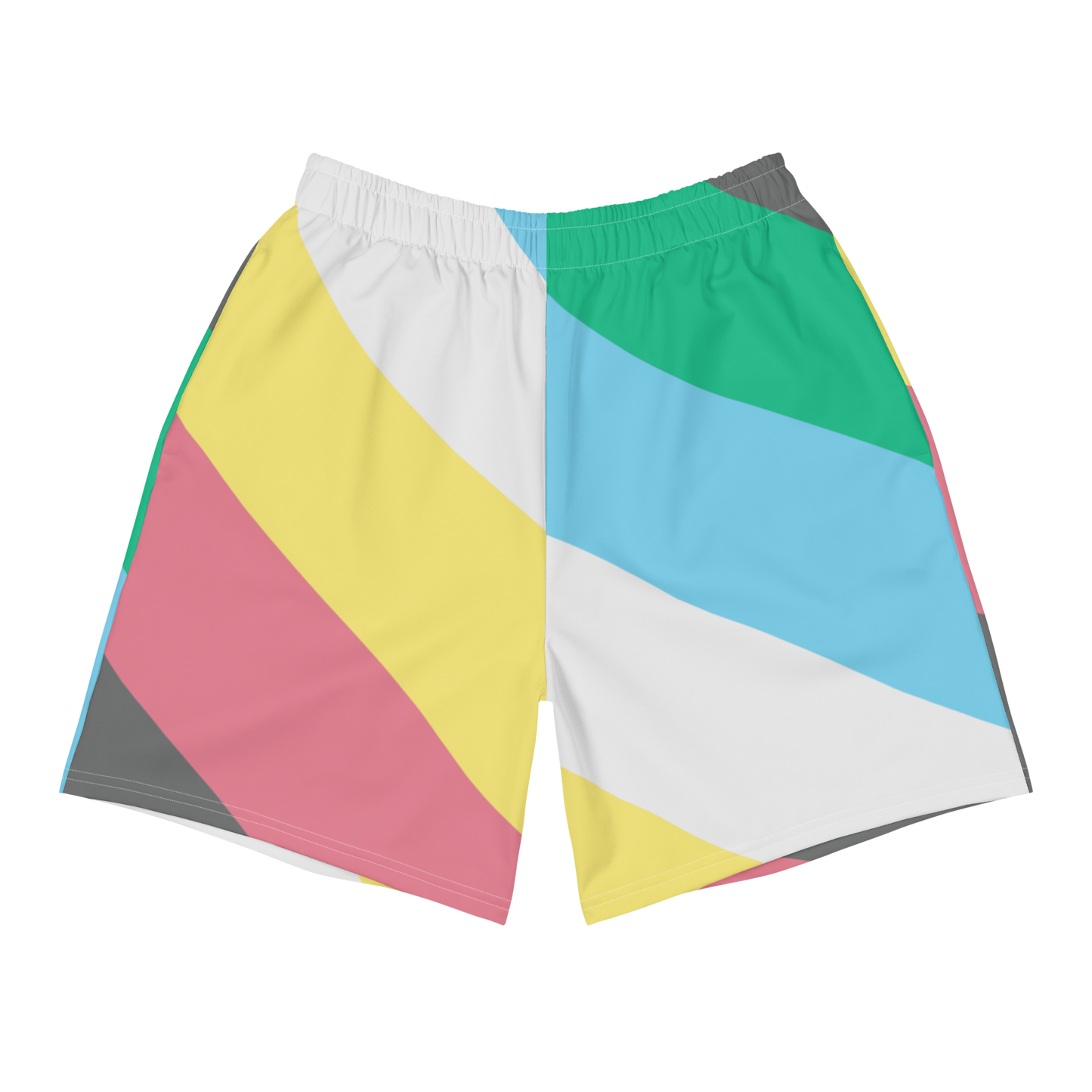 Disability Pride Flag Unisex Athletic Long Shorts