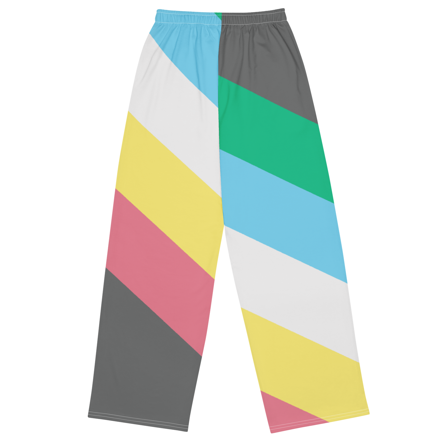 Disability Pride Flag unisex wide-leg pants