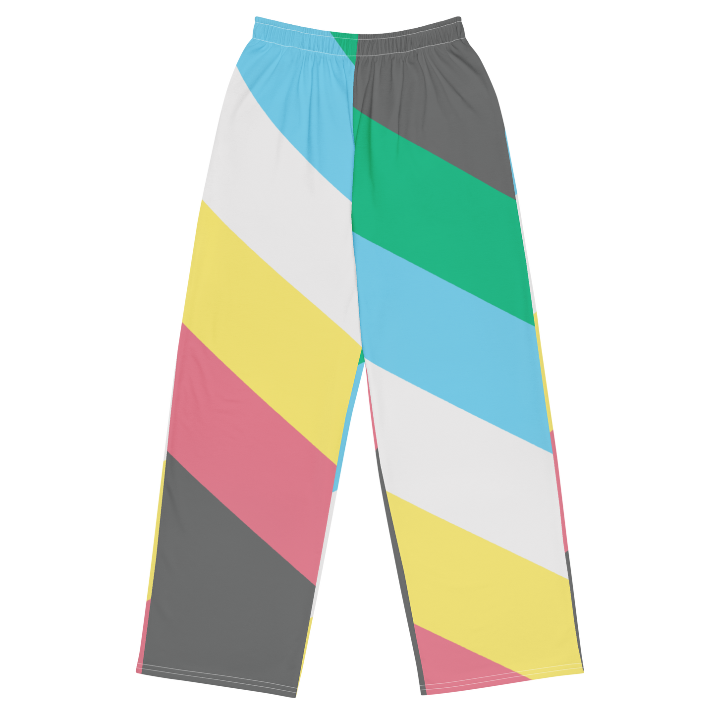 Disability Pride Flag unisex wide-leg pants