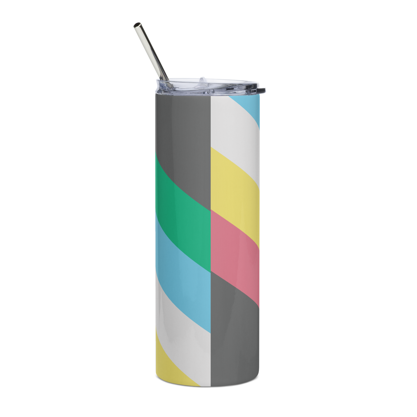 Disability Pride Flag Stainless steel tumbler