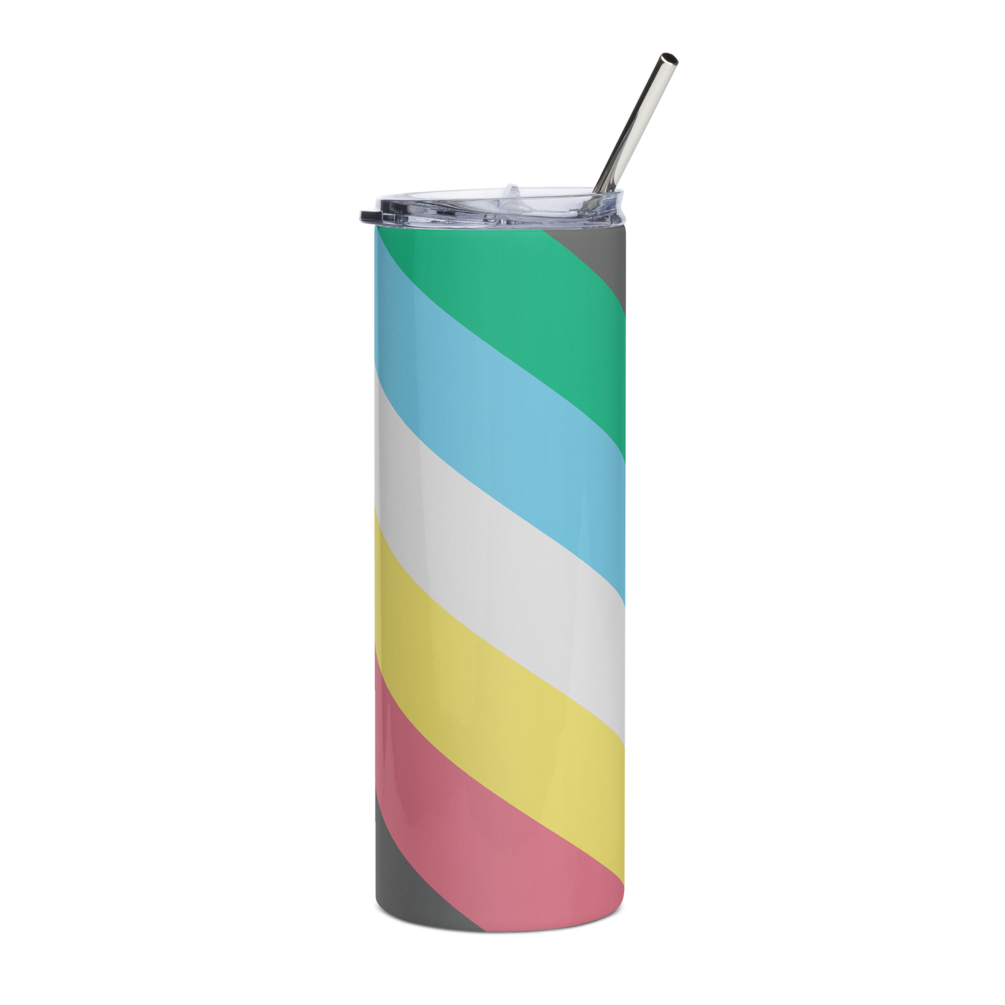 Disability Pride Flag Stainless steel tumbler